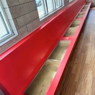 Restaurant booth and furniture refinish in Mobile, Alabama