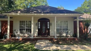 Beige wood siding exterior repaint in Spanish Fort, Alabama