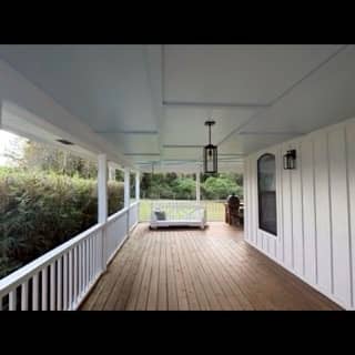 Front porch exterior repaint in Stapleton, Alabama