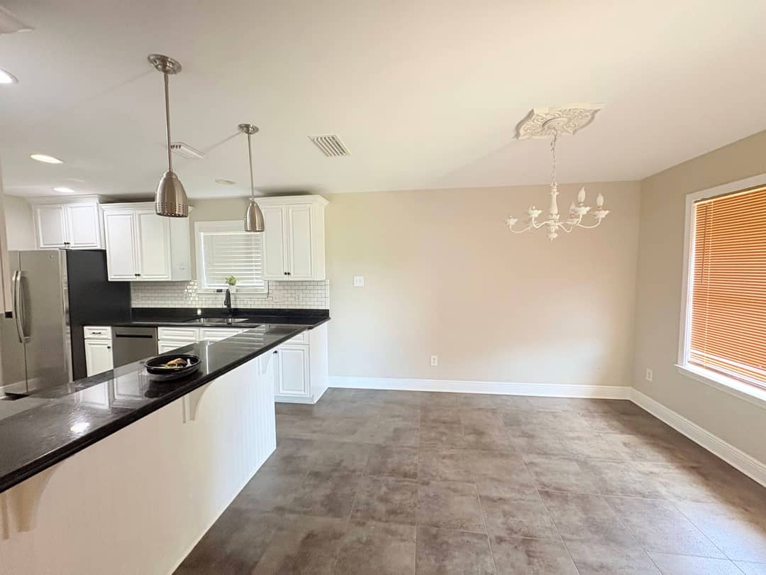 Whole-home interior repaint in Mobile, Alabama