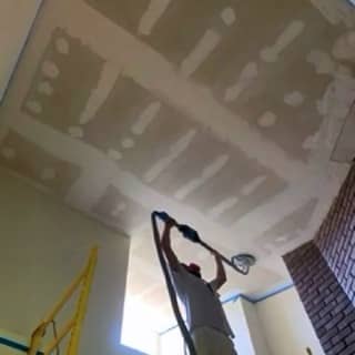 Popcorn ceiling removed and refinished in Bay Minette, Alabama