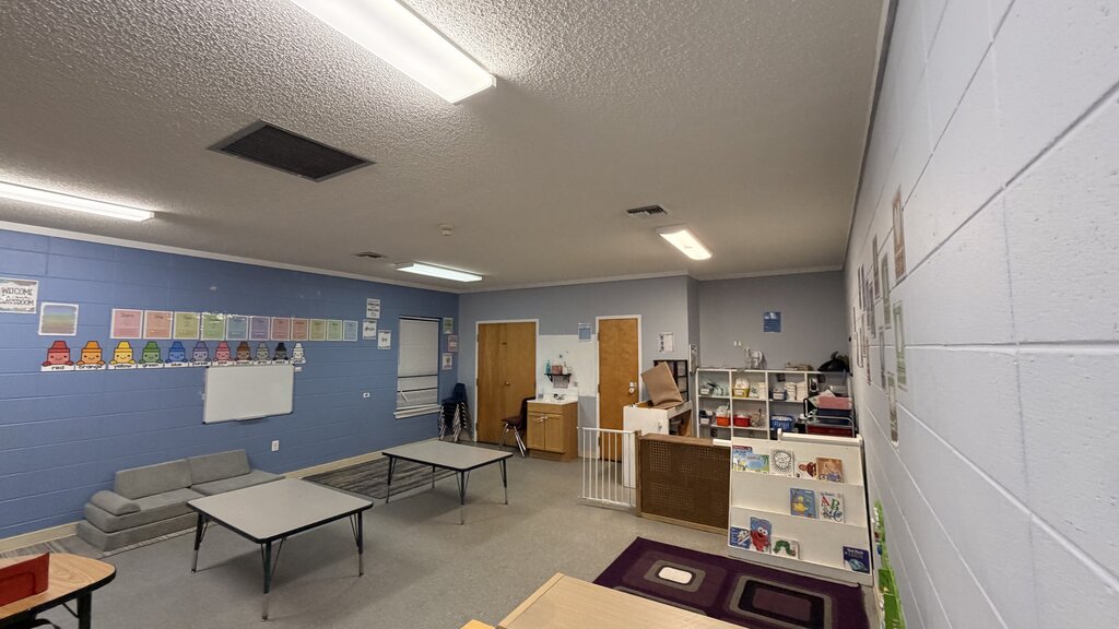 Finished Classroom Blue — Commercial Painting in Saraland, Mobile County, Alabama by Paint Doctors LLC.