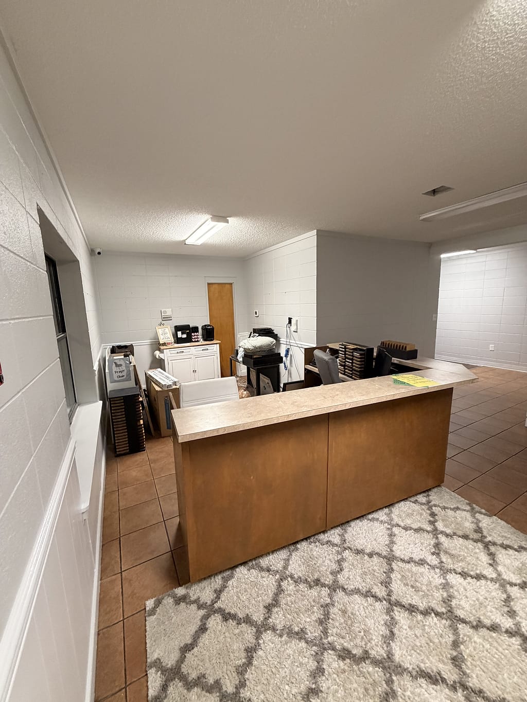 Front Desk Refreshed: Commercial Painting in Saraland, Mobile County, Alabama by Paint Doctors LLC.