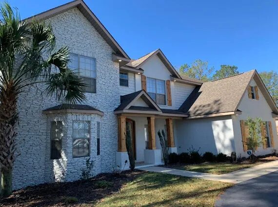 Masonry Page Hero Brick White — Exterior Painting in Spanish Fort, Baldwin County, Alabama by Paint Doctors LLC.