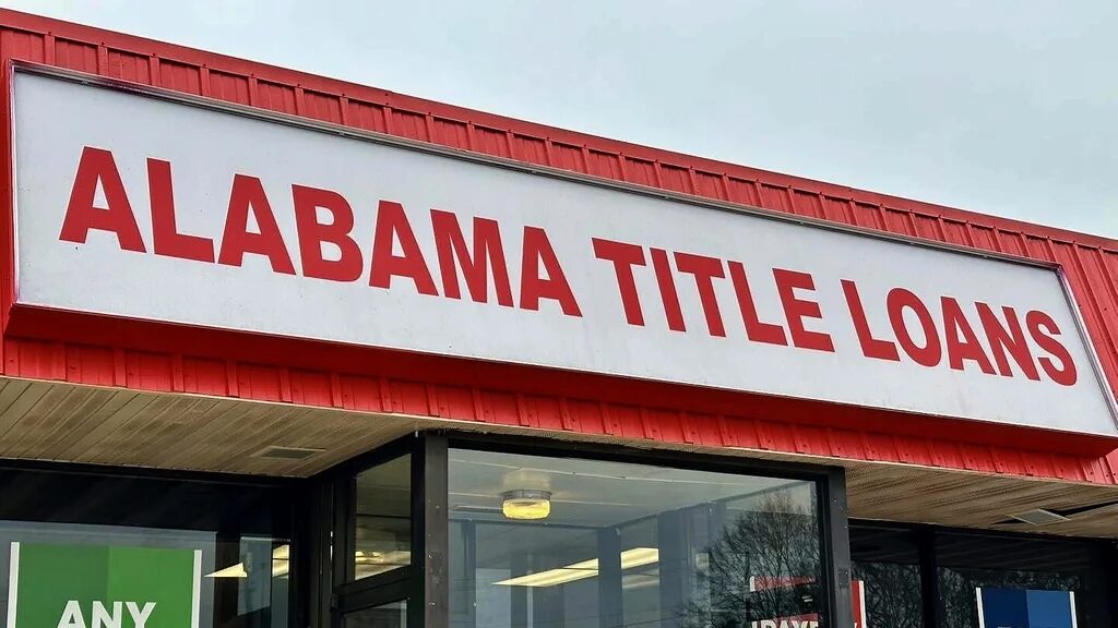 Alabama Title Loan Metal Store Front — Exterior Painting in Bay Minette, Baldwin County, Alabama by Paint Doctors LLC.