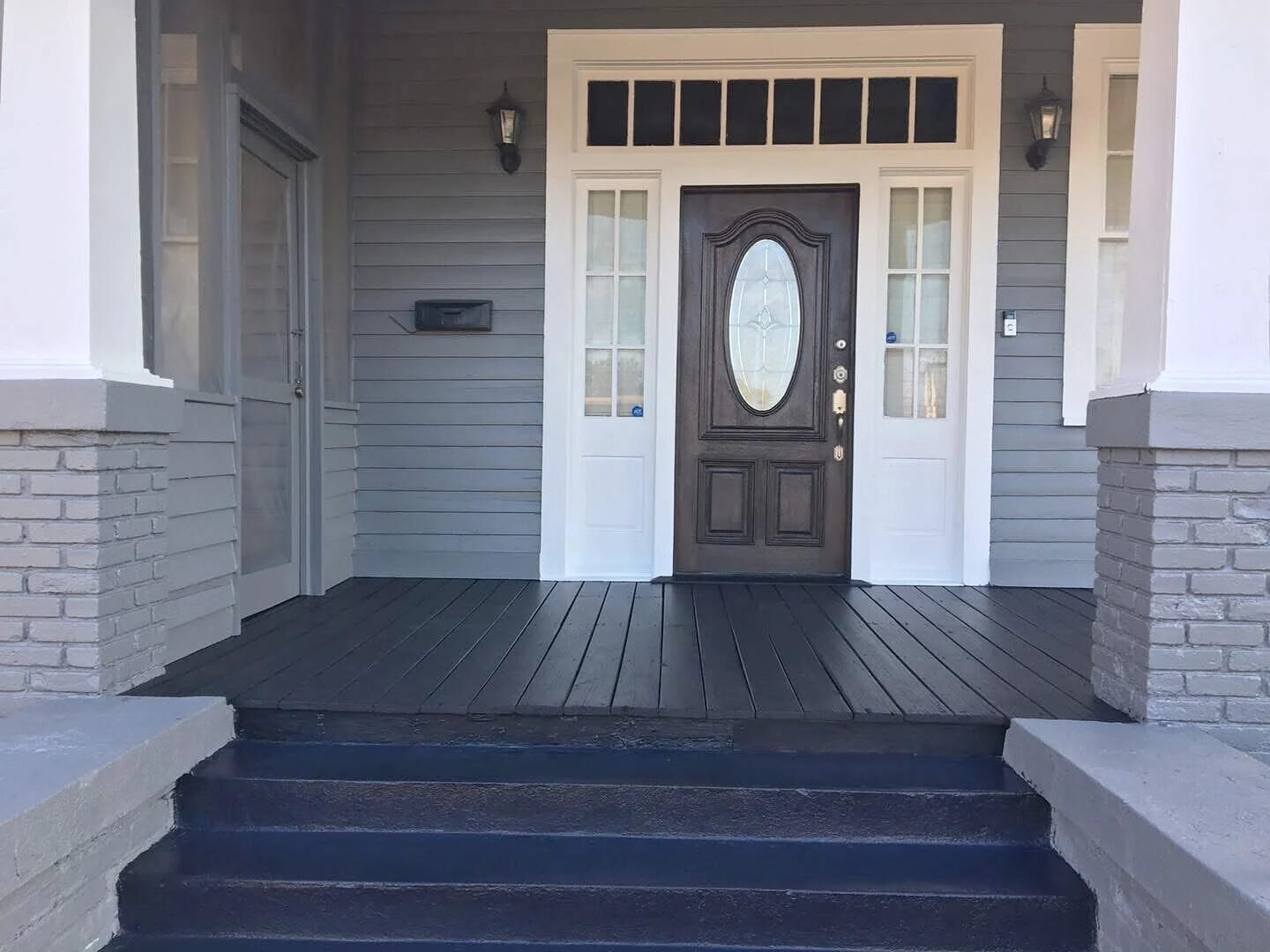 Front Porch Historical Home Downtown — Exterior Painting in Mobile, Mobile County, Alabama by Paint Doctors LLC.