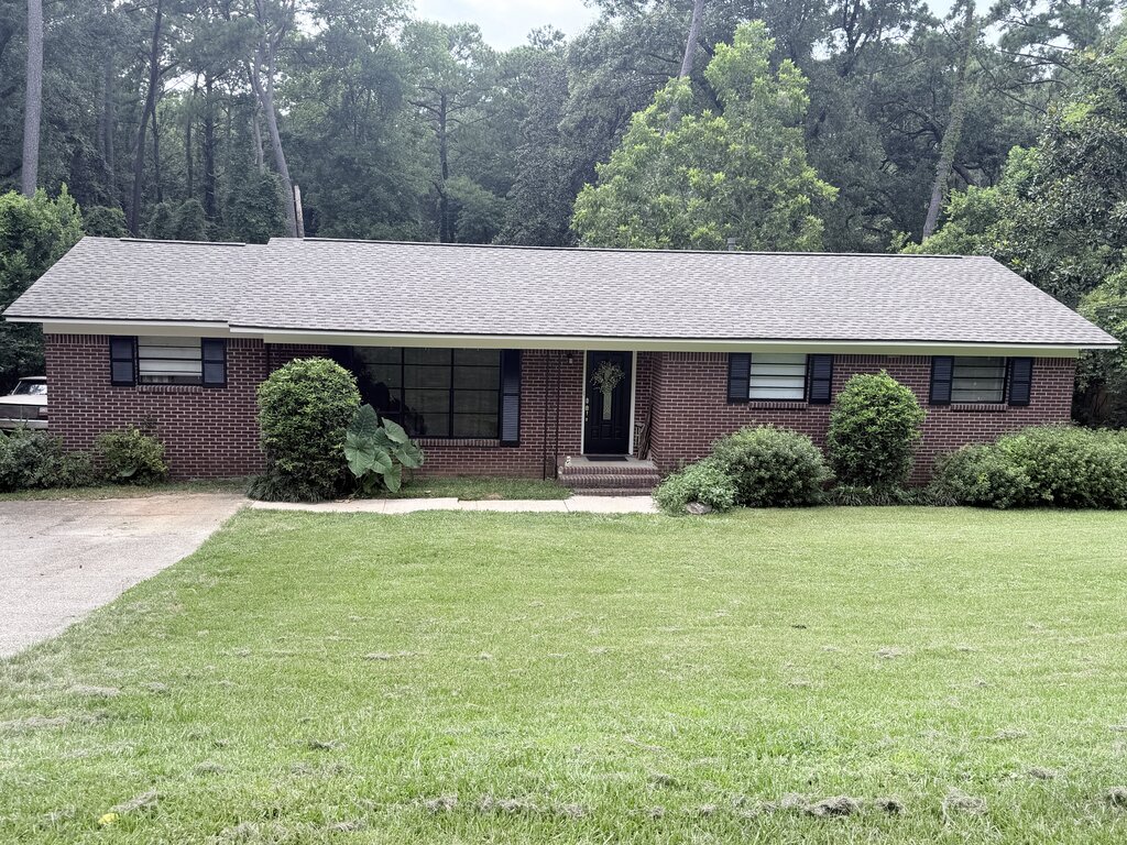 Black Shutters And Trim Brick Ranch — Exterior Painting in Daphne, Baldwin County, Alabama by Paint Doctors LLC.