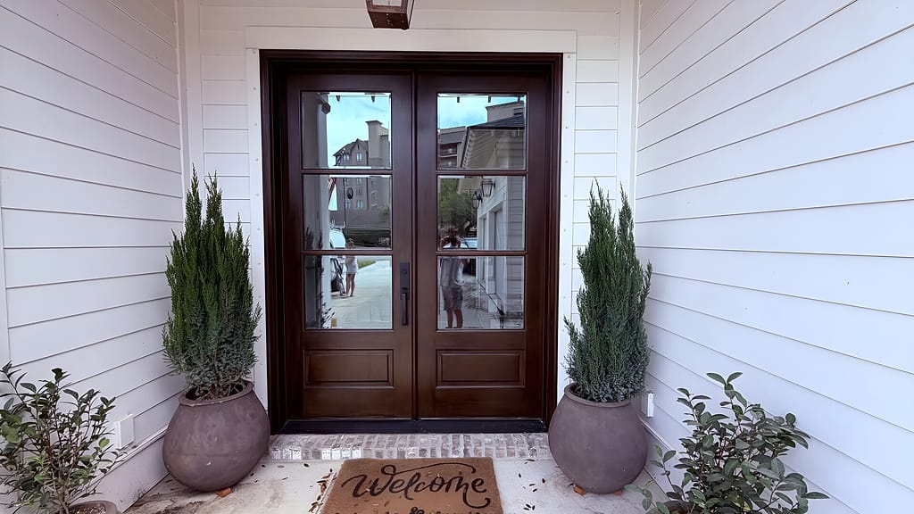 Front Door Refinish: Exterior Painting in Fairhope, Baldwin County, Alabama by Paint Doctors LLC.
