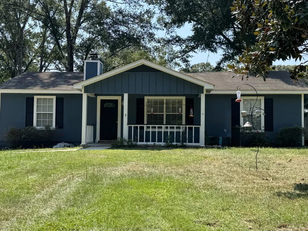 Blue Body White Trim — Exterior Painting in Daphne, Baldwin County, Alabama by Paint Doctors LLC.