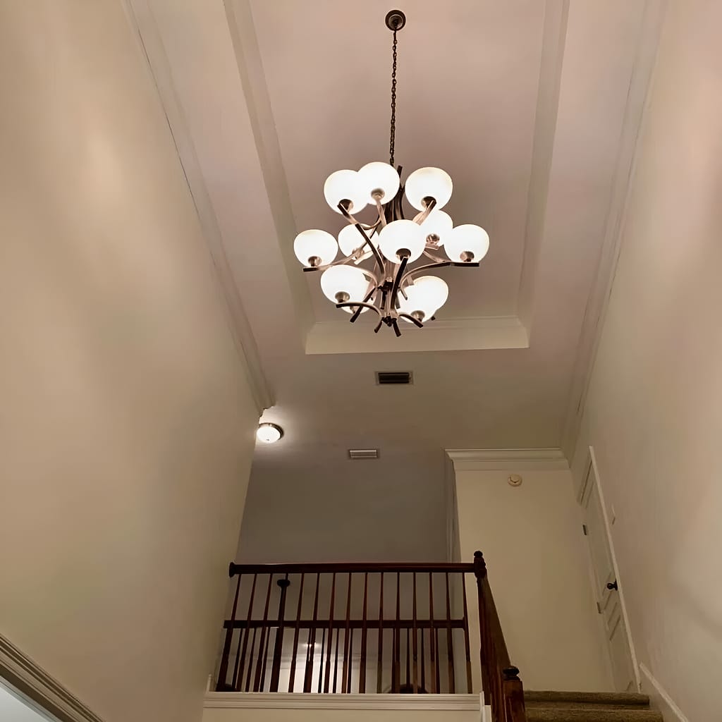 Stairwell White: Interior Painting in Spanish Fort, Baldwin County, Alabama by Paint Doctors LLC.