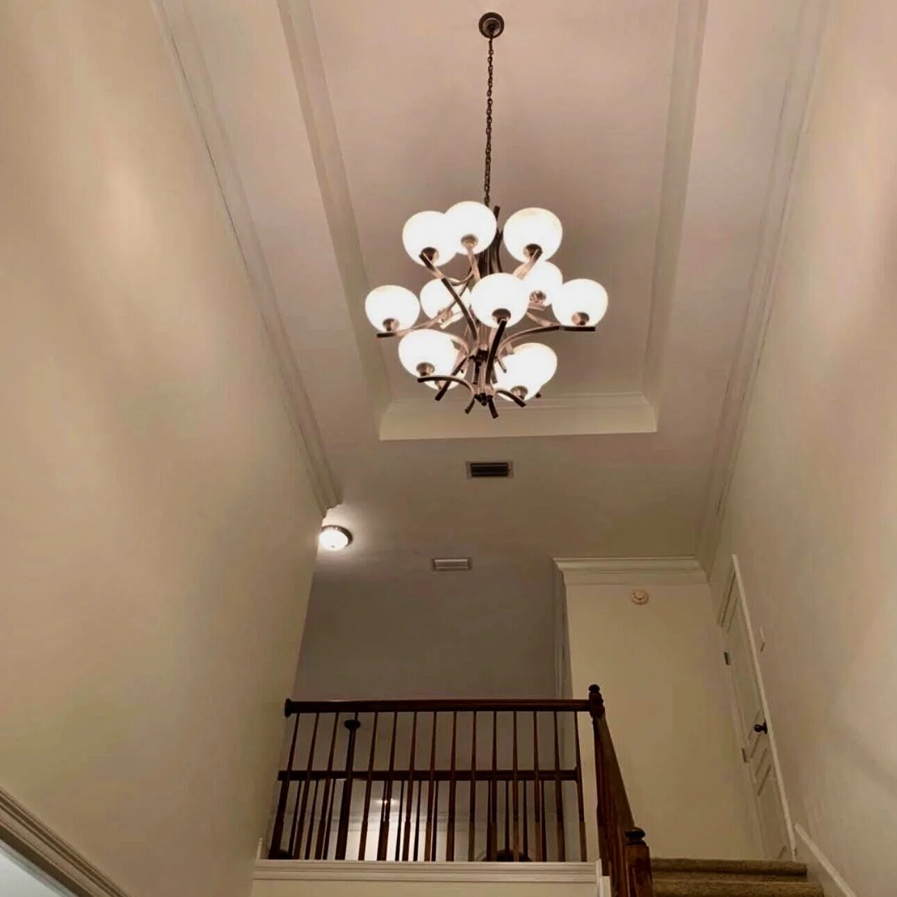 Stairwell White — Interior Painting in Spanish Fort, Baldwin County, Alabama by Paint Doctors LLC.