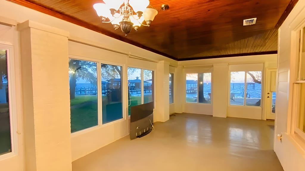 Stain Ceiling Sunroom: Interior Painting in Fairhope, Baldwin County, Alabama by Paint Doctors LLC.